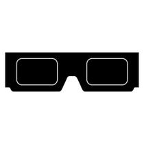 Adesivo de Parede Lousa Óculos 3D