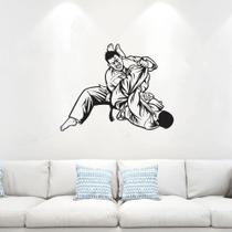 adesivo de parede luta academia jiu jitsu tatame competição