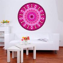 Adesivo De Parede Mandala Colorida 27-M 60X60Cm