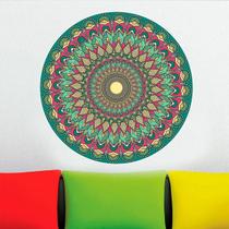 Adesivo De Parede Mandala Colorida 77-Eg 100X100Cm - Mix Adesivos
