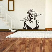 Adesivo de parede Marilyn Monroe, decoração de casa removível
