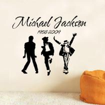 Adesivo de parede Michael Jackson para decoração de sala de estar ou quarto