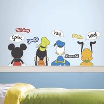 Adesivo de parede mickey mouse e seus amigos roommates