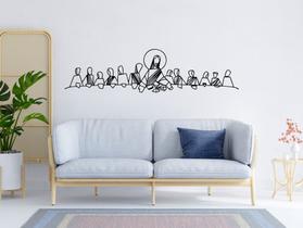 Adesivo De Parede Minimalista Santa Ceia Quarto Sala