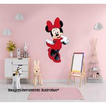 Adesivo De Parede Minnie Vestido Vermelho