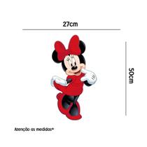 Adesivo De Parede Minnie Vestido Vermelho