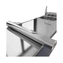 Adesivo De Parede Moderno Decorativo À Prova d'Água E Fogo Em Prata Escovada De 40cm Adesivo De Parede Moderno Decorativo À Prova d'Água E Fogo Em Prata Escovada De 40cm