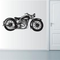 Adesivo de Parede Motociclista - Moto Retrô