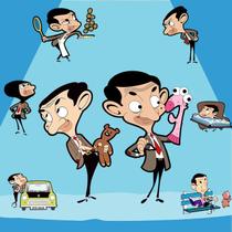 Adesivo de parede Mr. Bean Cartoon para sala de crianças ou sala de jogos