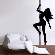 Adesivo De Parede Mulher Pole Dance 02 - Extra Grande 75X164