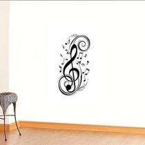 Adesivo de parede Music Notes Decalque de vinil em PVC 43x77cm Adesivo de parede Music Notes Decalque de vinil em PVC 43x77cm