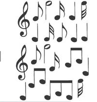 Adesivo De Parede Música Notas Musicais Musical Rock Violão Adesivo De Parede Música Notas Musicais Musical Rock Violão