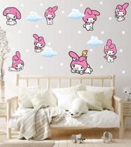 Adesivo de Parede My Melody Cute Baby Nuvens Estrelas