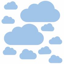 Adesivo de Parede Nuvens Azul para Quarto Infantil Adesivo de Parede Nuvens Azul para Quarto Infantil
