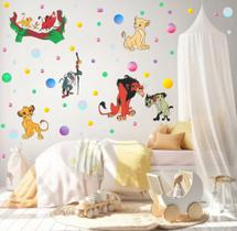 adesivo de parede o rei leão bolinhas filme infantil