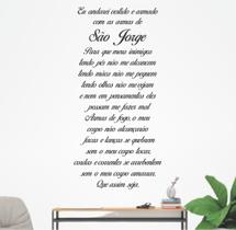 Adesivo de Parede Oração de São Jorge Adesivo de Parede Oração de São Jorge