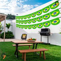 Adesivo de Parede Para Lojas Bandeirinhas Brasil Decorativo Copa Adesivo de Parede Para Lojas Bandeirinhas Brasil Decorativo Copa