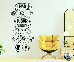 Adesivo de Parede para Sala Não há lugar como nosso Lar Adesivo de Parede para Sala Não há lugar como nosso Lar