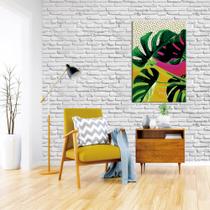 Adesivo De Parede Pedra Tijolo Branco Rústico 310x58cm - PPSPE103