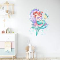 adesivo de parede pequena sereia ariel aquarela desenho quarto de meninas peixe bolha de agua adesivo de parede pequena sereia ariel aquarela desenho quarto de meninas peixe bolha de agua