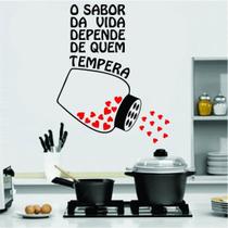 Adesivo de Parede pra Cozinha - O Sabor da vida