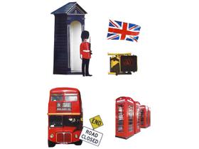 Adesivo de Parede PVC Adesif Londres 70x50cm Adesivo de Parede PVC Adesif Londres 70x50cm