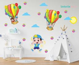 adesivo de parede quarto infantil luccas neto youtuber balão