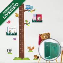 Adesivo de Parede Quarto Infantil Régua Floresta 2 Livreiro - Quartinhos