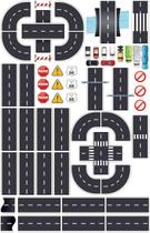 Adesivo de Parede Quarto Infantil Ruas e Carros Adesivo de Parede Quarto Infantil Ruas e Carros