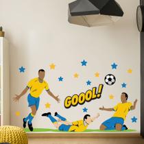 Adesivo de Parede Quarto Menino Futebol Gol