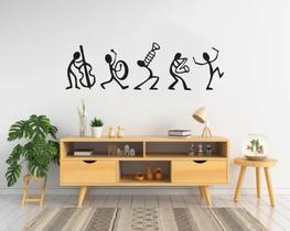 Adesivo De Parede Quarto Sala De Musica Instrumentos