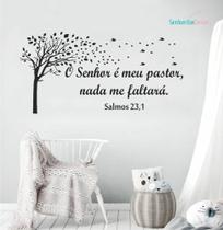Adesivo De Parede Quarto Sala Salmos 23 Biblicos Biblia - senhorita decor
