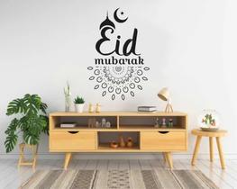 Adesivo De Parede Quarto Sala Saudação Eid Mubarak