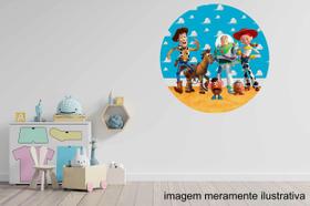 Adesivo de Parede Redondo Toy Story