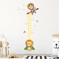 Adesivo de Parede Régua de Crescimento Leão Baby 180x80cm Adesivo de Parede Régua de Crescimento Leão Baby 180x80cm