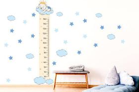 Adesivo de Parede Régua de Crescimento Ursinho Príncipe