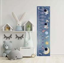 Adesivo De Parede Régua Do Crescimento Astronauta Infantil Autocolante