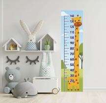 Adesivo De Parede Régua Do Crescimento Girafa Infantil Autocolante