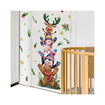 Adesivo De Parede Removível De Personagens Festivos De Natal Para Quartos Infantis, Entradas E