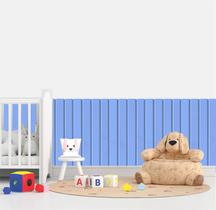 Adesivo de Parede Ripa Ripado Azul Cerca de Madeira