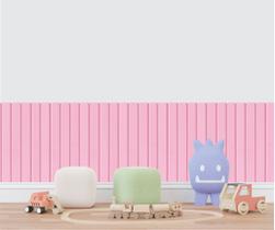 Adesivo de Parede Ripa Ripado Rosa Cerca de Madeira