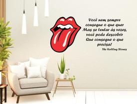 Adesivo De Parede Rolling Stones Musica Rock Tradução
