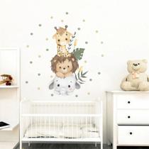 Adesivo de Parede Safari Bolinhas Aquarela