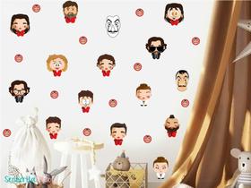 adesivo de parede series de tv casa papel