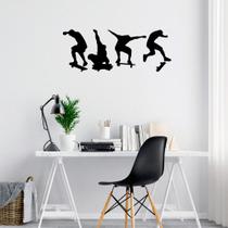 Adesivo de Parede Skate Manobras Skatista Quarto Adolescente Adesivo de Parede Skate Manobras Skatista Quarto Adolescente