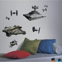 Adesivo de parede star wars naves imperiais e rebeldes - RoomMates