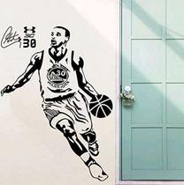 Adesivo de parede Stephen Curry Basketball Signature and Action Adesivo de parede Stephen Curry Basketball Signature and Action
