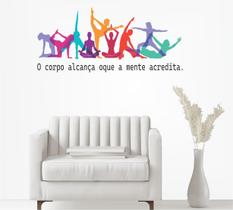 Adesivo de Parede Studio Pilates O corpo Alcança