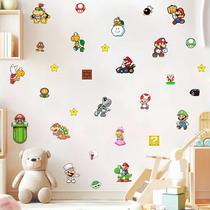 adesivo de parede super mario bros cute baby miniaturas jogos games