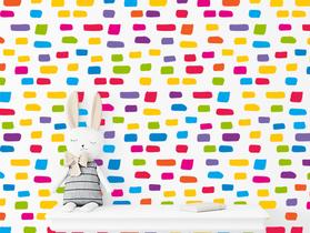 Adesivo De Parede Tijolinhos Coloridos Formas Quarto Sala